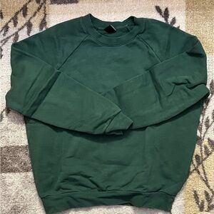 Aritzia Green Crewneck Sweater